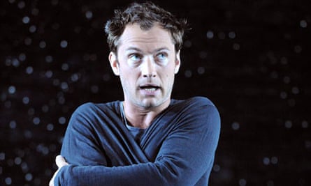 Jude Law as Hamlet at Wyndham's theatre, London