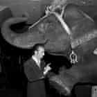 George Balanchine instructs Modoc, the elephant ballerina