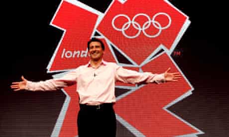 Lord Sebastian Coe unveils the London 2012 Olympics logo