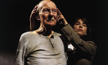 John Gielgud and Rebecca Pidgeon in a 2001 TV production of Beckett's Catastrophe
