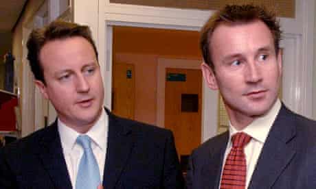 Conservative MP Jeremy Hunt with David Cameron