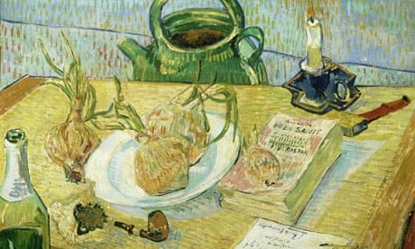 Van Gogh's Still Life Around a Plate of Onions (early January 1889)