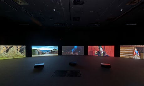 Julian Rosefeldt's five-screen installation American Night
