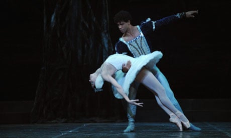 Carlos Acosta and Viengsay Valdes in Ballet Nacional De Cuba's Swan Lake at the London Coliseum