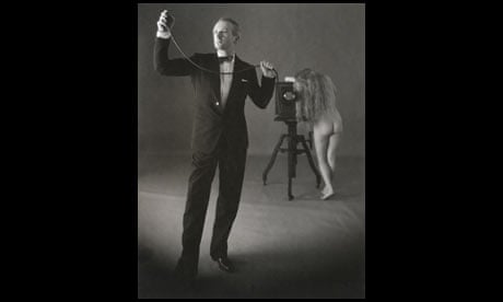 Cecil Beaton with Nude, 1946 by Irving Penn
