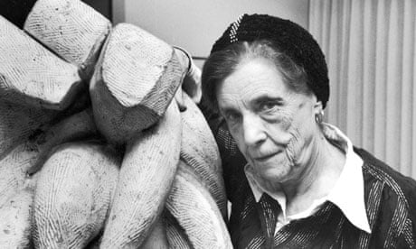 Louise Bourgeois with Baroque (1970) at Moma, New York