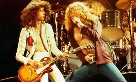Jimmy Page and Robert Plant of Led Zeppelin (1976)