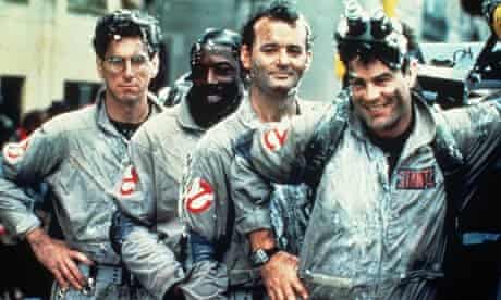 Harold Ramis, Ernie Hudson, Bill Murray and Dan Aykroyd in Ghostbusters (1984)