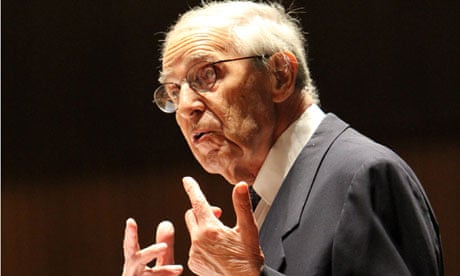 Pierre Boulez & Ensemble Intercontemporain rehearse in London, October 2011