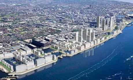 Artist impression of Peel Holding's Liverpool Waters scheme