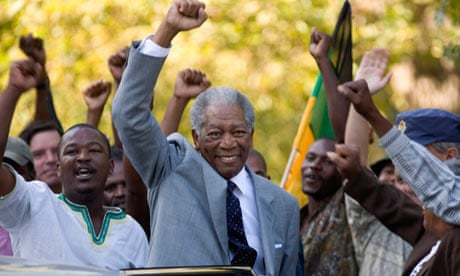 Morgan Freeman as Nelson Mandela in 2009's Invictus