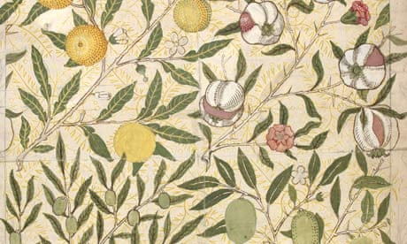 William Morris wallpaper, V&A, The Cult of Beauty