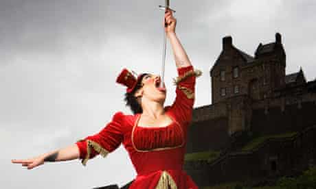 Cabaret star Miss Behave performs at Edinburgh festival fringe 2010