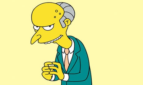 Charles Montgomery Burns, cartoon villain of The Simpsons