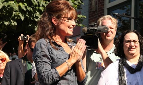 Sarah Palin at the premiere of The Undefeated in Pella, Iowa