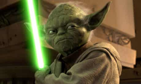 Jedi master Yoda in a scene from Star Wars Episode III: Revenge of the Sith