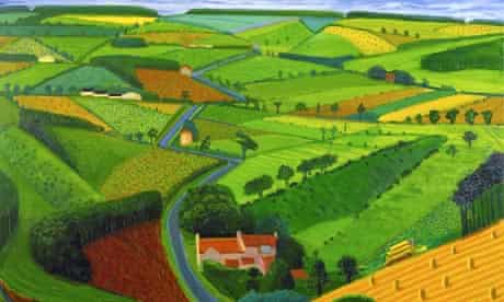 David Hockney's The Road Across the Wolds (1997)