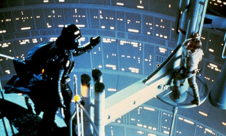 David Prowse and Mark Hamill in Star Wars: The Empire Strikes Back (1980)