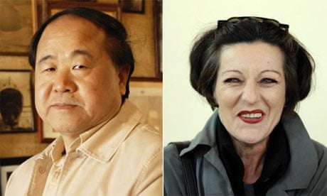 Chinese author Mo Yan and Herta Muller