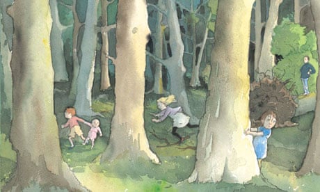 One of Oxenbury’s illustrations for We’re Going on a Bear Hunt