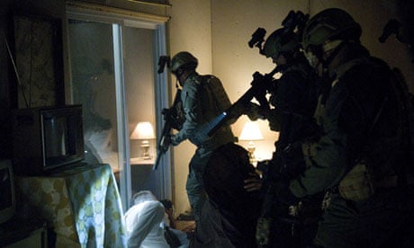The killing … a still from Seal Team Six: The Raid on Osama bin Laden