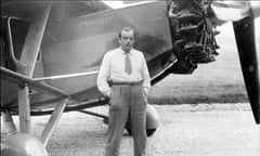 Antoine de Saint-Exupery with his plane