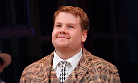 James Corden on the opening night of One Man, Two Guvnors at Broadway's Music Box theatre in April.