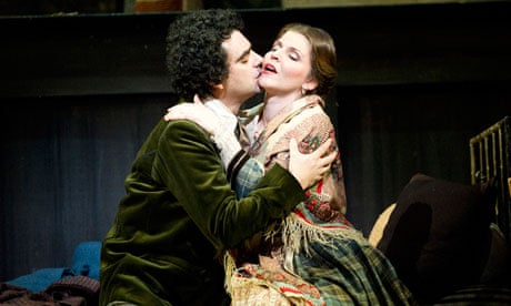 Rolando Villazón and Maija Kovalevska in La Bohème by Puccini at the Royal Opera House