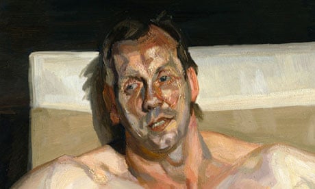 Eli and David (2005-06), from Lucian Freud Portraits at the National Portrait Gallery.