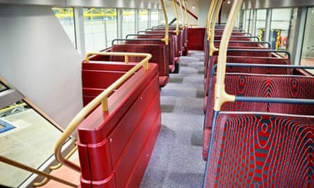 New Routemaster bus - top deck 