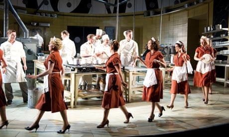 Bijan Sheibani's production of Arnold Wesker's The Kitchen, in the Olivier theatre at the National.