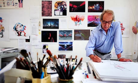 Gerald Scarfe in his studio in London.