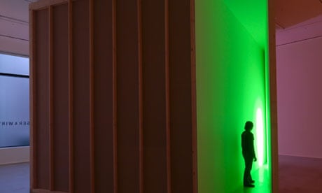 Hauser and Wirth: Bruce Nauman's green parallelogram room