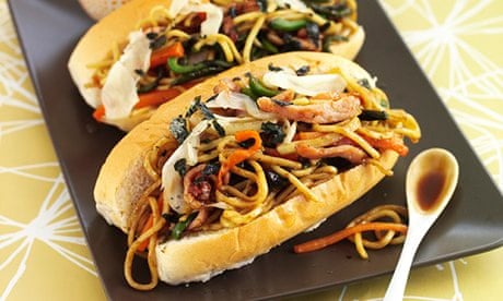 Helen Graves's fried-noodle sandwich – aka yakisoba pan.