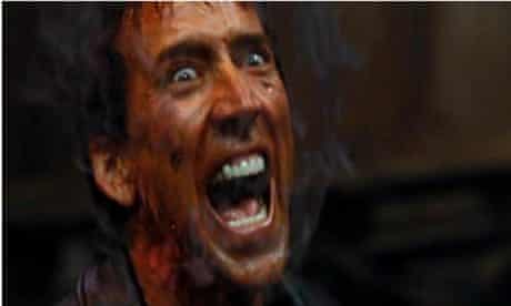 Nicolas Cage screaming in Ghost Rider