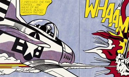 A detail from Whaam!, 1963. 