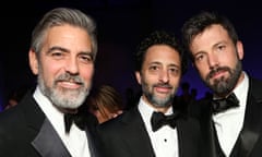 Argo's George Clooney, Grant Heslov and Ben Affleck at 2013 Oscars
