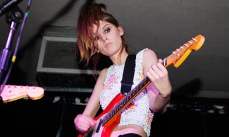 ellie rowsell pink dress in celebration of ten years of creature songs by @wolfaliceband , there are two exclusive vinyl pressings of the EP available for pre-order now - pink+blue pressing available from store.wolfalice.co.uk