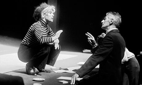 Samuel Beckett with Billie Whitelaw in Not I, at the Royal Court in 1979