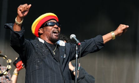 Toots Hibbert of Toots and the Maytals onstage in 2009.