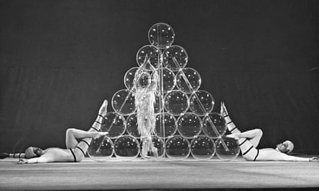 Clear success … Perspex balls were a feature of Derek Jarman's designs for the 1967 ROH production o