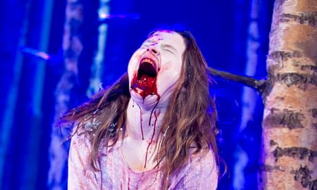 Blood wedding … Rebecca Benson as Eli in Let the Right One In at the Apollo theatre, London.