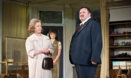 Bleary Salford Lear … Mark Benton, right, in Hobson's Choice at the Regent's Park Open Air theatre, 