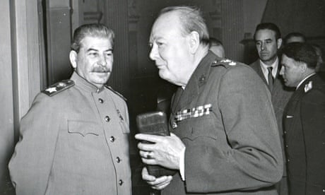 Stalin And Churchill At Yalta Conference