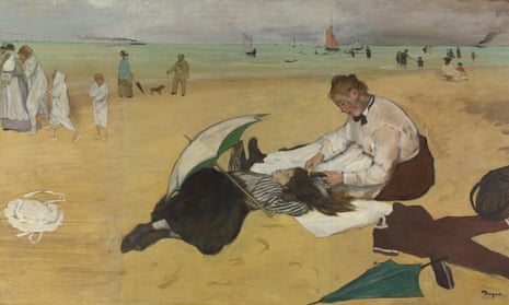 Beach Scene by Degas