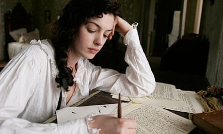 Jane Austen as portrayed by Anne Hathaway