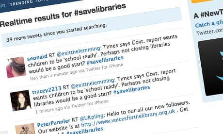 Tweets in support of #savelibraries