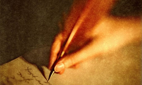 Writing with a quill