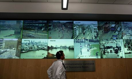 CCTV surveillance screens in 2009