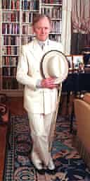Tom Wolfe at home in Manhattan